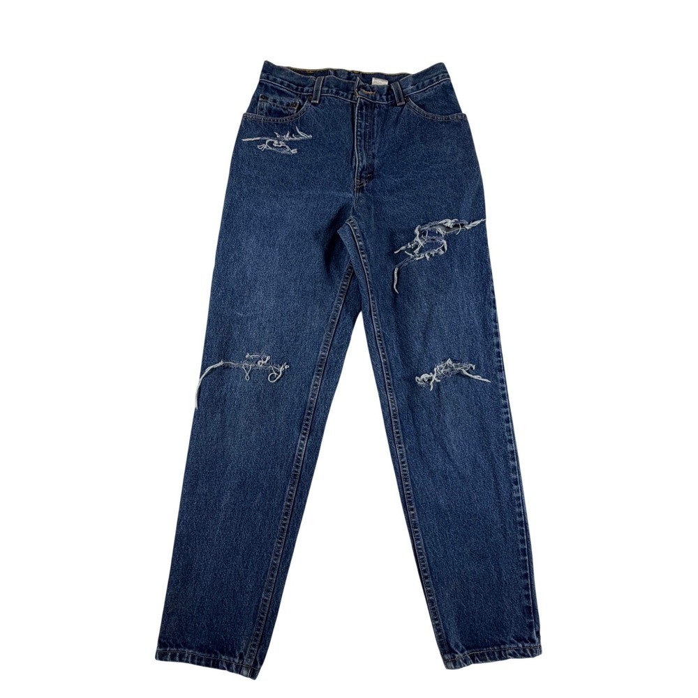 Vintage Levis 550‎ Distressed Relaxed Fit Tapered Leg Jeans Blue 8 (28) USA Made